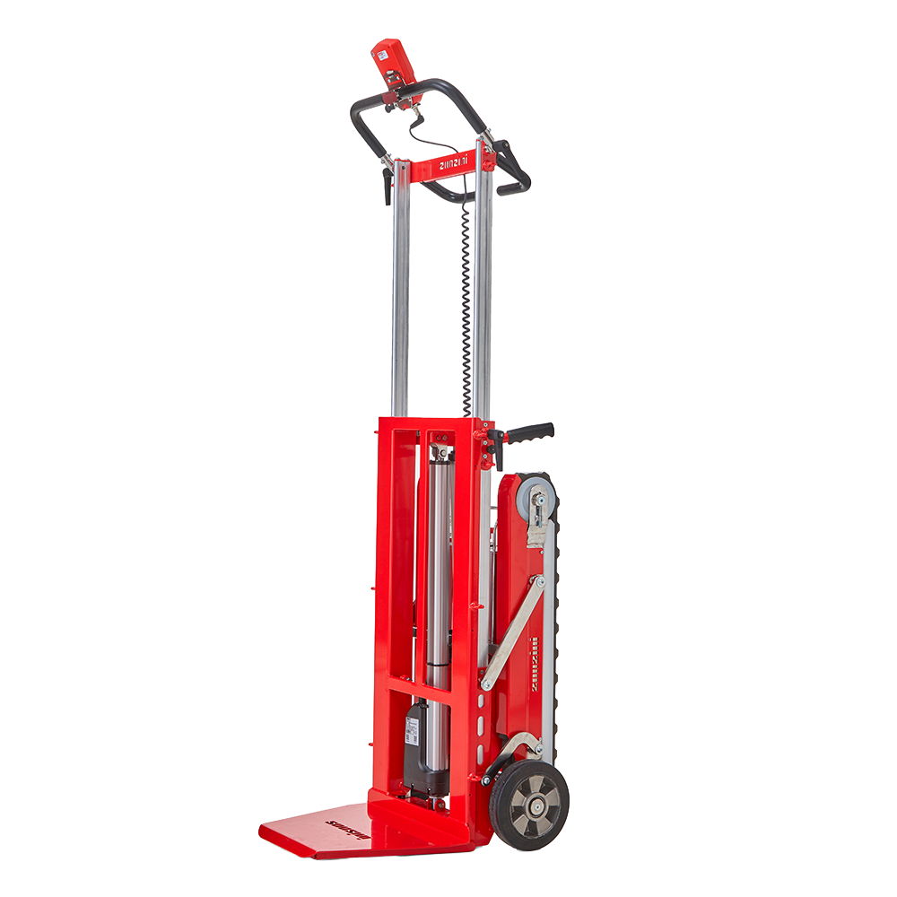 Compact electric stair climbing trolley