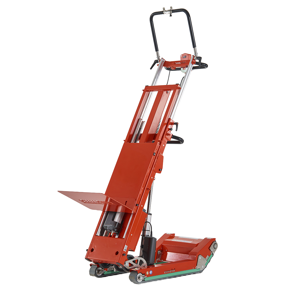 Electric stair climber for tall and bulky loads